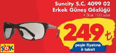SUNCİTY S.C. 4099 01 ERKEK GÜNEŞ GÖZLÜĞÜ